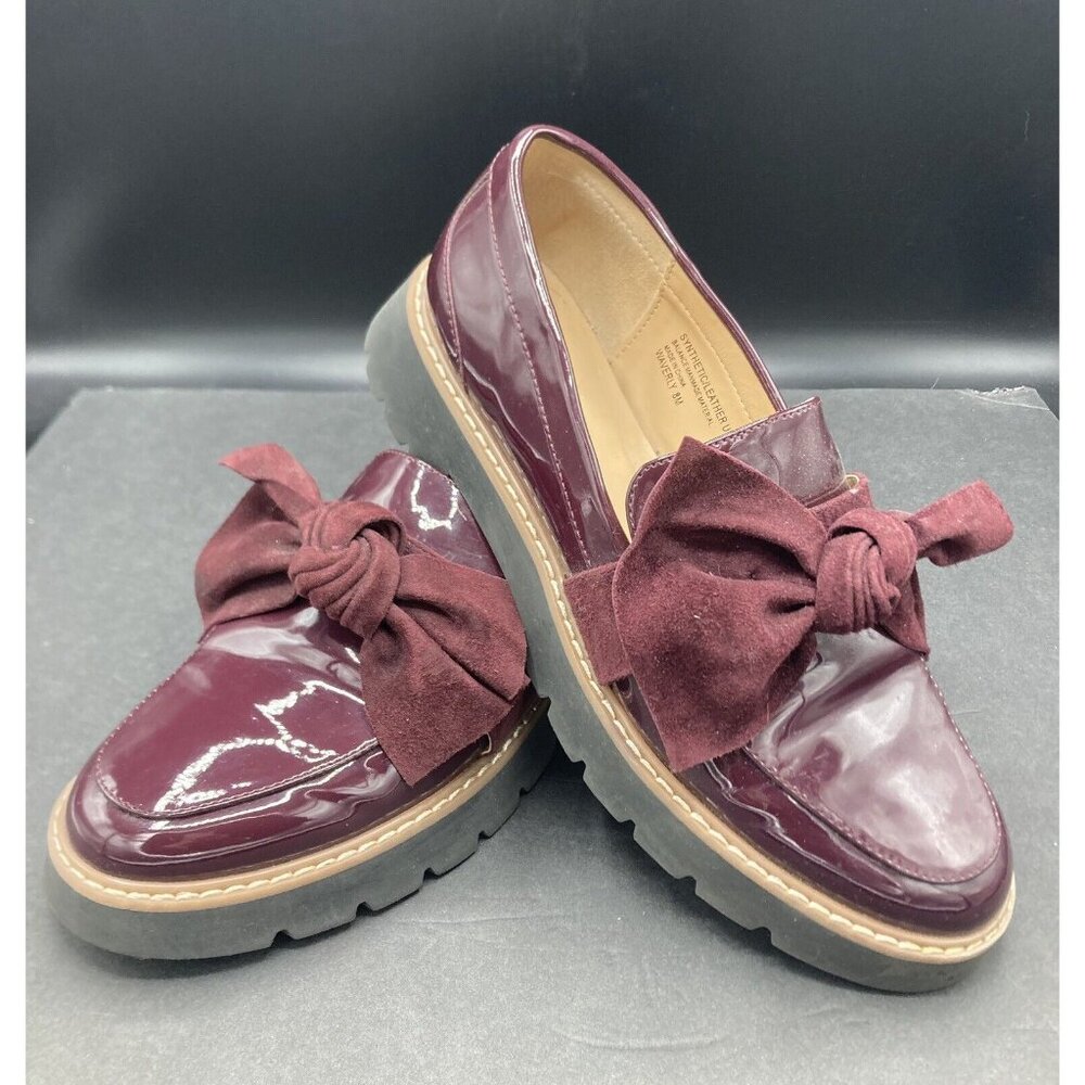 Violet And Red Waverly Burgandy Women's 8 M Patent Leather Slip On